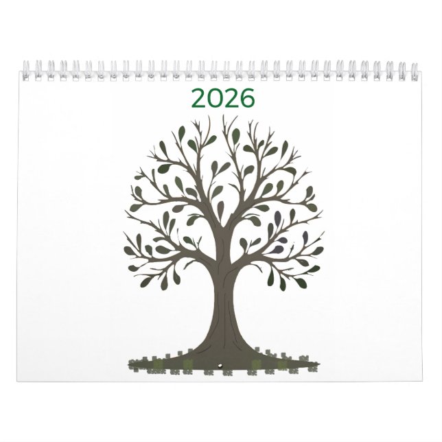Calendrier Mural 2026 Mensuel - Art Nature  Kalender (Omslag)