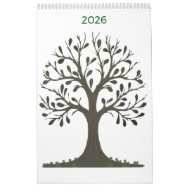 🌿 Calendrier Mural 2026 Saisonnier - Art Nature Kalender