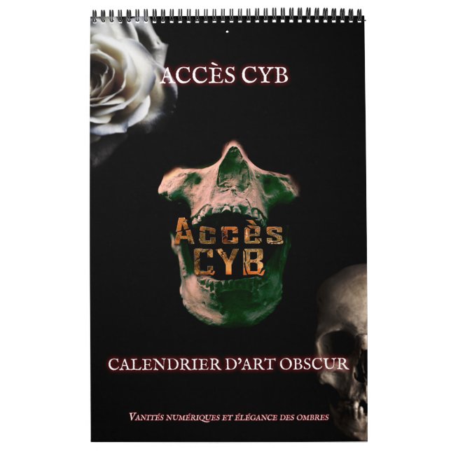 Calendrier mural d’art obscur – Format vertical Kalender (Omslag)