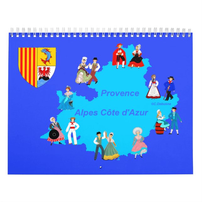 Calendrier, Provence-Alpes-Côte-d'Azur, France Kalender (Omslag)