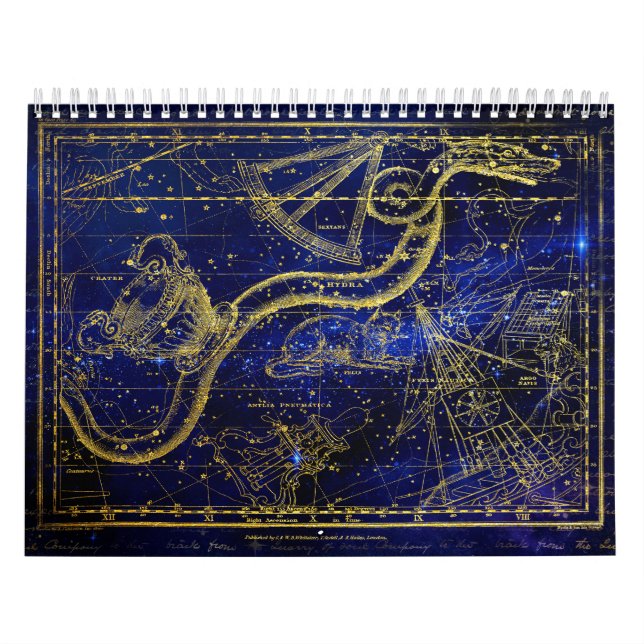 Calendrier Signe du Zodiaque Bleu Kalender (Omslag)