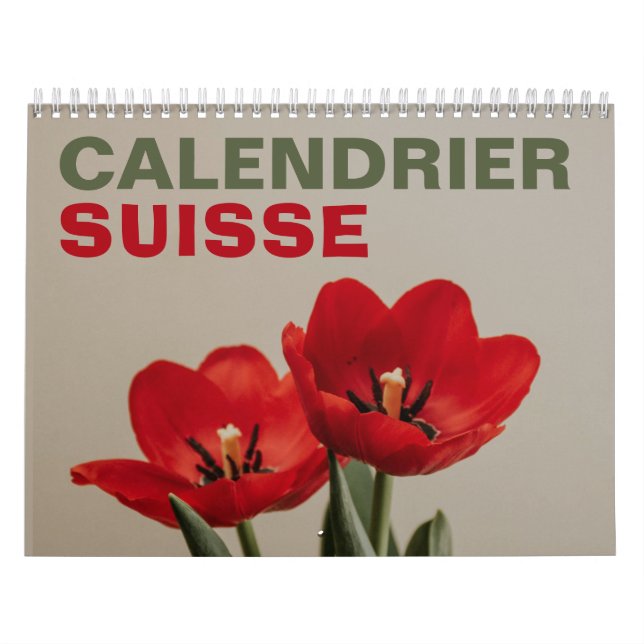 Calendrier Suisse avec Jours Fériés | 2026 Kalender (Omslag)