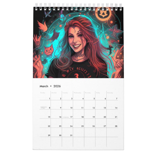 Calendrier witchy 2023 kalender (Mar 2026)
