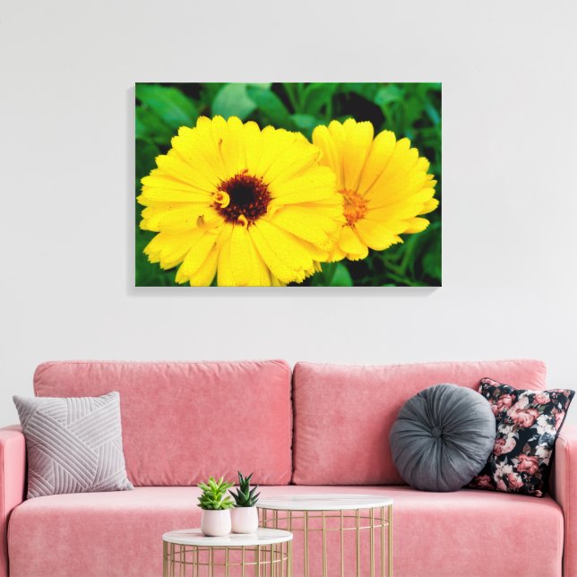 Calendula Officinalis Canvastryck (Insitu (Vardagsrum))