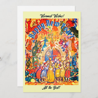 Calennig Nyår Julkort