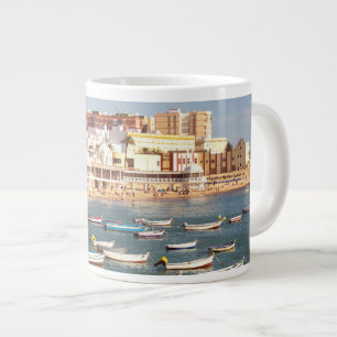 Caleta Beach i Cadiz, Andalusien, Spanien Jumbo Mugg