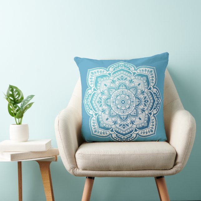 Caleum Mandala Throw Pillow Kudde (Stol)