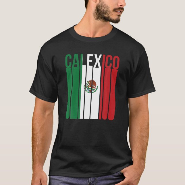 Calexico California Mexiko Tijuana Mexiicali Chica T Shirt (Framsida)