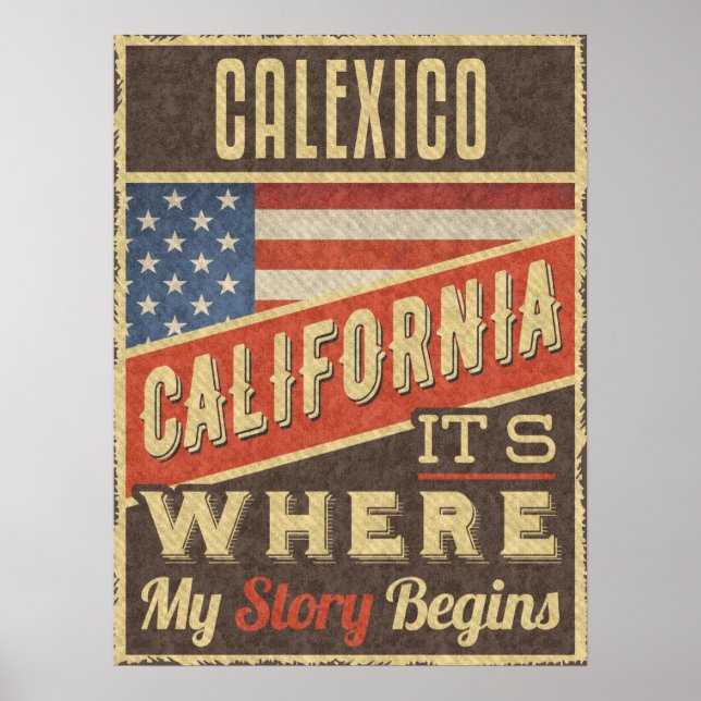 Calexico California Poster (Framsidan)