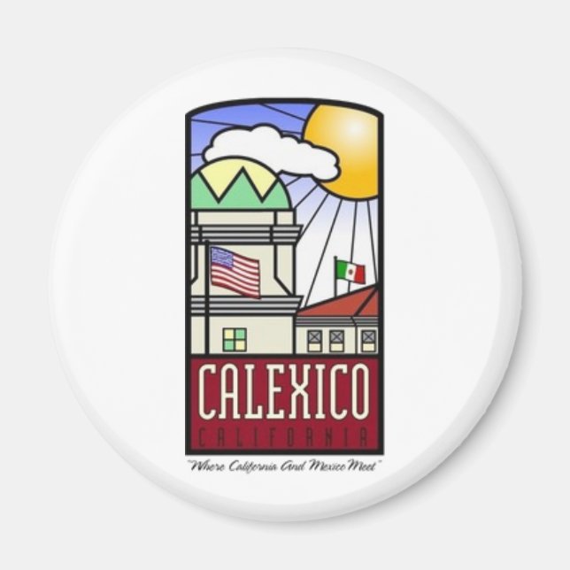 Calexico, Kalifornien Magnet (Framsidan)