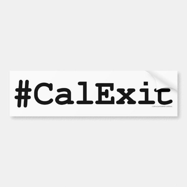 CalExit Bildekal (Framsidan)