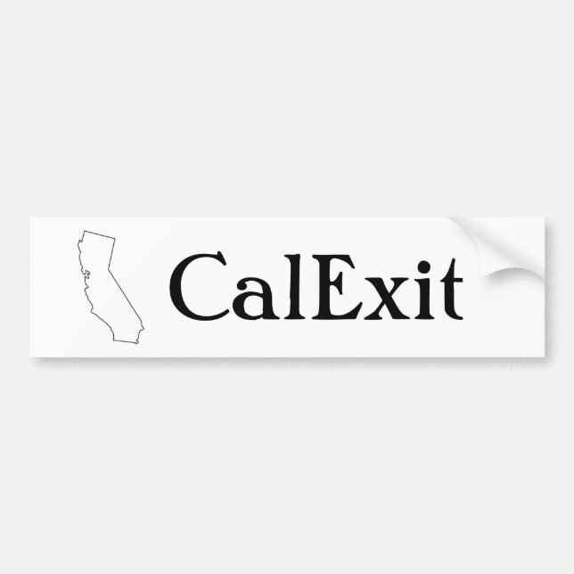 CalExit Kalifornien går ut bildekalet Bildekal (Framsidan)
