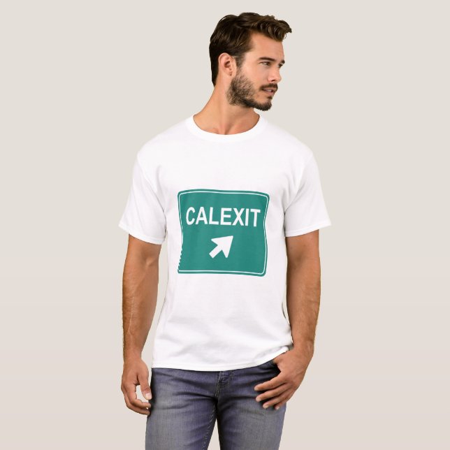 CALEXIT-MOTORVÄGEN UNDERTECKNAR TEESHIRTEN T-SHIRT (Hel framsida)