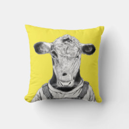 Calf i Dungaree (Retro-Gulten) Kudde