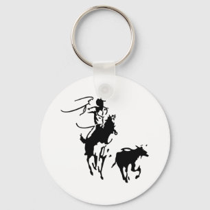 Calf Roping Nyckelring