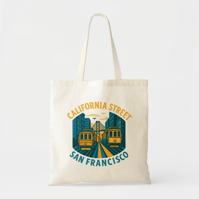 Calfornia-gakabelbilar San Francisco Tygkasse (Framsidan)