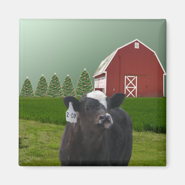 Calfs första julmagnet magnet (Framsidan)