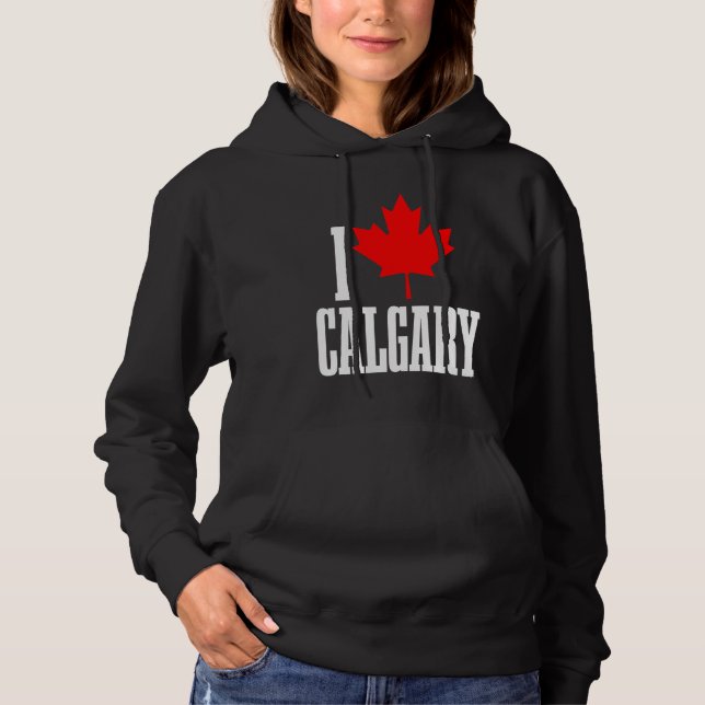 Calgary Alberta Canada Maple Leaf Canadian Flag Pr T Shirt (Framsida)