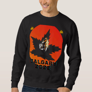 Calgary Alberta Canadian Western Tradition & Histo Lång Ärmad Tröja