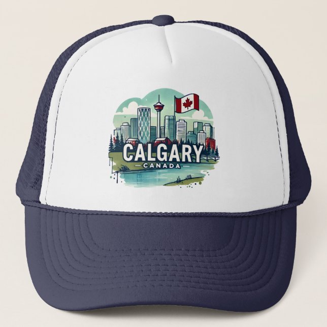 Calgary Alberta Kanada Keps (Framsida)