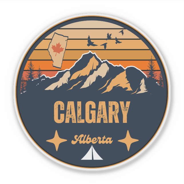 Calgary, Alberta Klistermärken (Framsida)