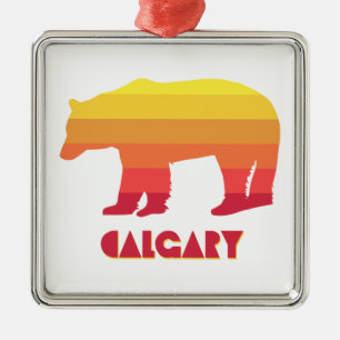 Calgary Alberta Rainbow Bear Julgransprydnad Metall