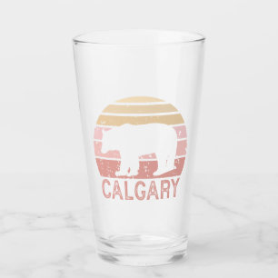 Calgary Alberta Retro Bear Glaskopp