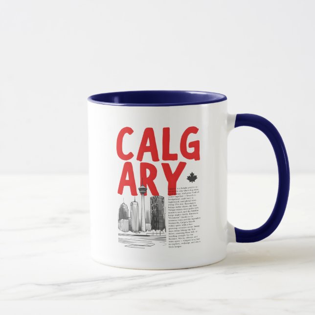 Calgary Alberta stadsbild  Mugg (Höger)