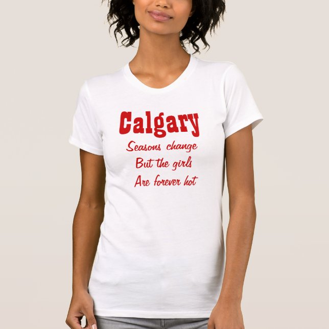 Calgary Alberta T Shirt (Framsida)