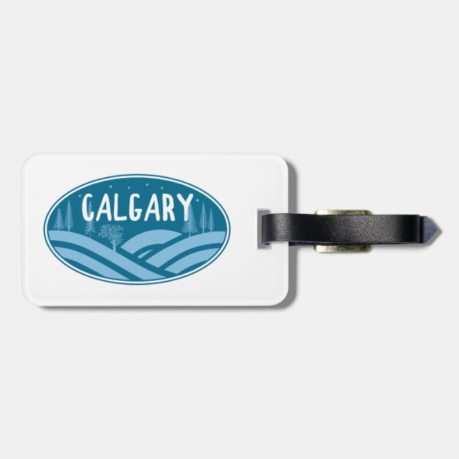 Calgary Alberta utomhus Bagagebricka (Baksida Vågrät)