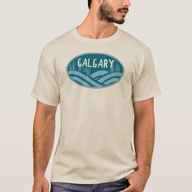 Calgary Alberta utomhus T Shirt (Framsida)