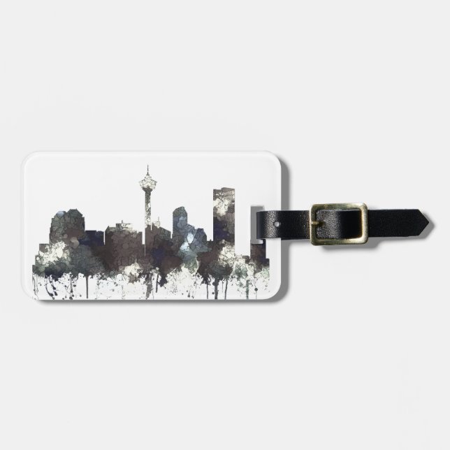 Calgary Alta.Skyline-CRISP Bagagebricka (Horisontell Framsida)