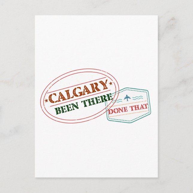 Calgary Been gjorde det där Vykort (Framsida)