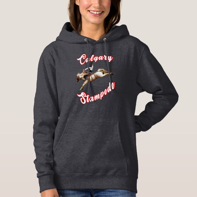 Calgary Canada Hcourjuli Riders Calgary Stampede T Shirt (Framsida)