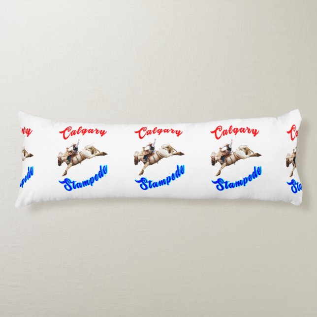 Calgary Canada Horses juli Riders Calgary Stampede Kroppskudde (Framsidan)