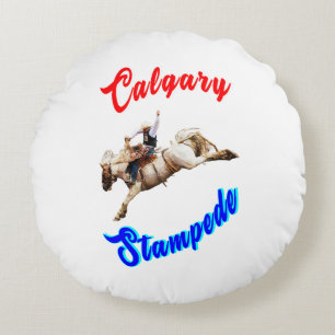 Calgary Canada Horses juli Riders Calgary Stampede Rund Kudde