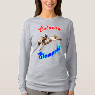 Calgary Canada Horses juli Riders Calgary Stampede T Shirt