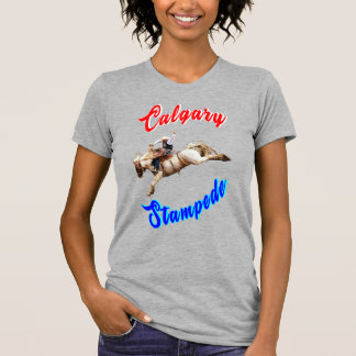 Calgary Canada Horses juli Riders Calgary Stampede T Shirt