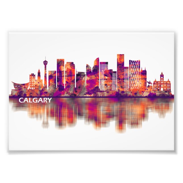Calgary Canada Skyline Fototryck (Framsidan)