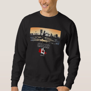 Calgary canada Skyline Vacation Souvenir City Lång Ärmad Tröja