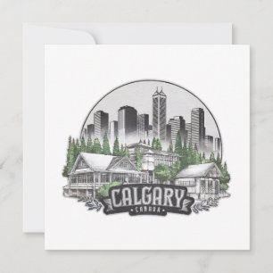 Calgary City Canada USA Inbjudningar
