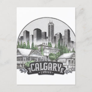 Calgary City Canada USA Vykort
