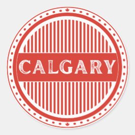 Calgary City Pride Emblem – Canadian Identity Runt Klistermärke