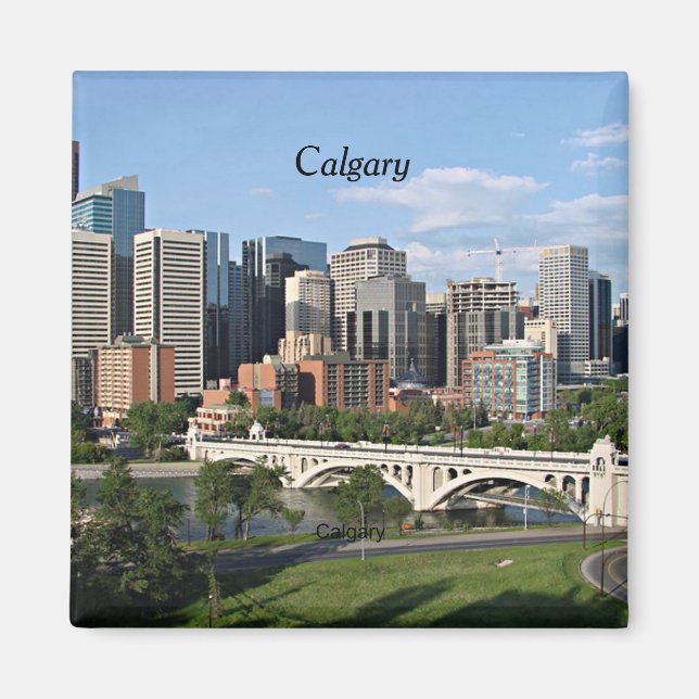 Calgary Cityscape Magnet (Framsidan)