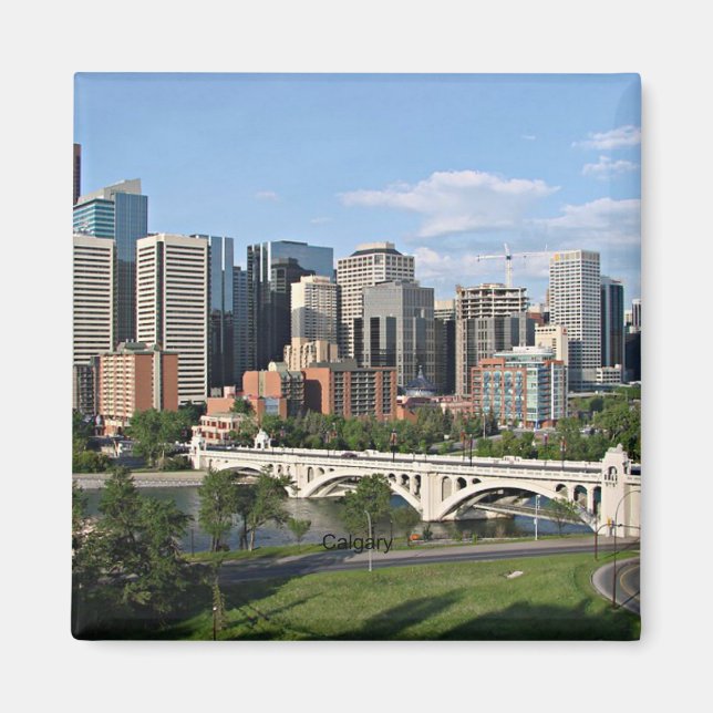 Calgary Cityscape Magnet (Framsidan)