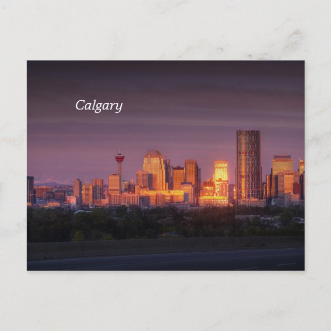 Calgary Dawn Vykort (Framsida)
