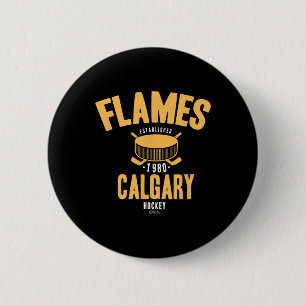 Calgary Flames Hockeypuck Nhl Officiellt Licensier Knapp