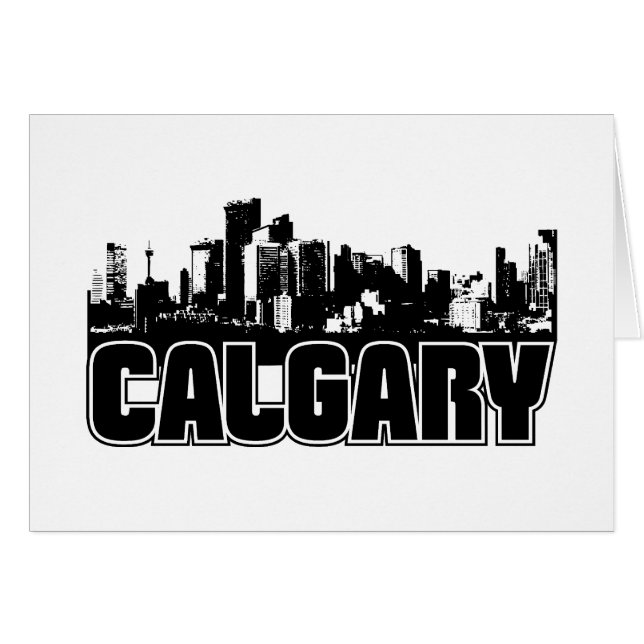 Calgary horisont hälsningskort (Framsidan Horizontal)