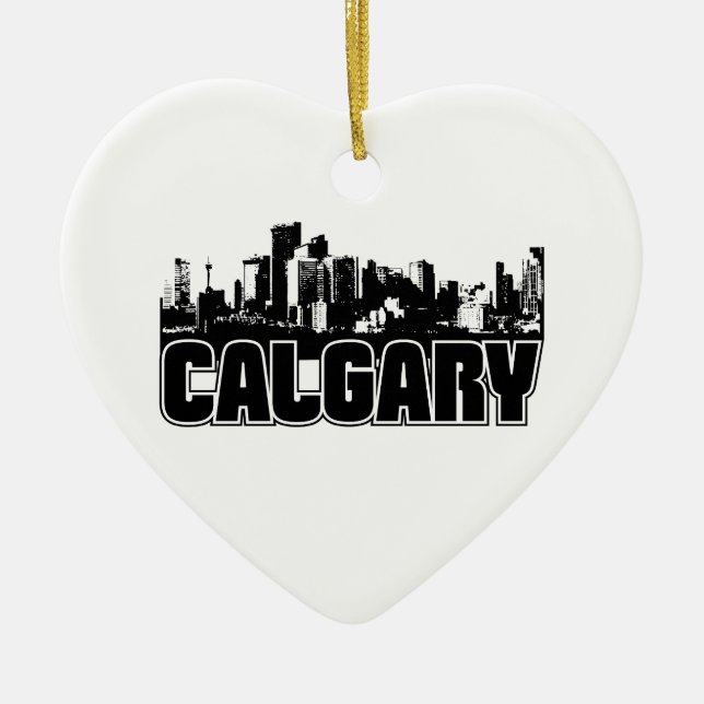 Calgary horisont julgransprydnad keramik (Framsidan)