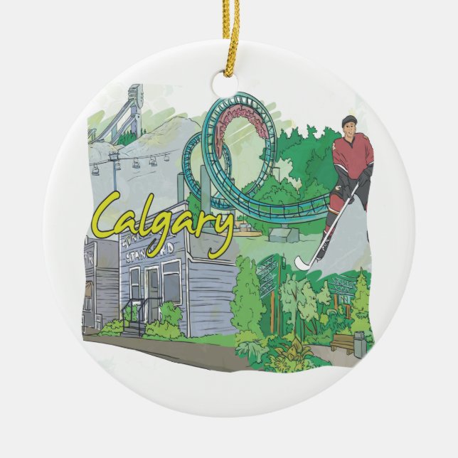 Calgary Julgransprydnad Keramik (Framsidan)